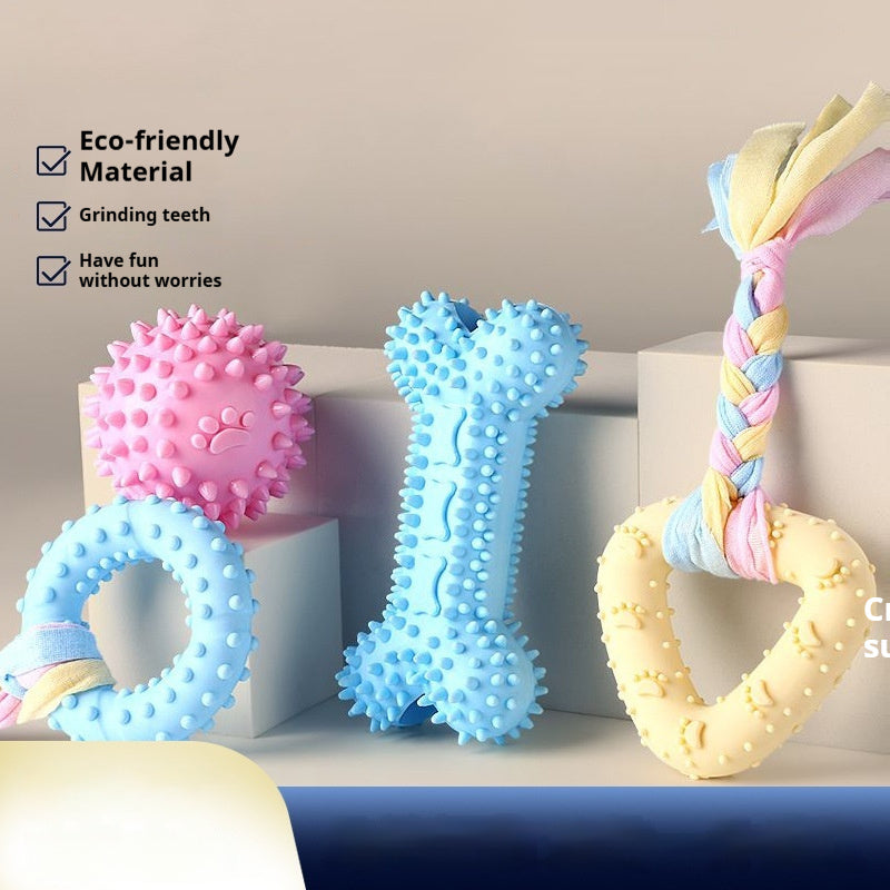 Eco-Friendly Bite-Resistant Dog Toy Durable Interactive Chew Play Toy