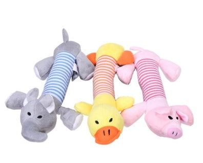 Funny Squeaky Dog Toy Pet Interactive Sound Chew Play Toy