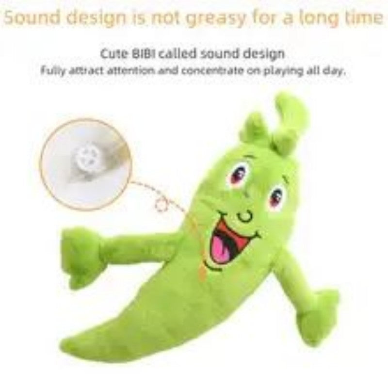 Plush Soft Dog Toy Vegetable Squeaky Chew Medium Large Pet