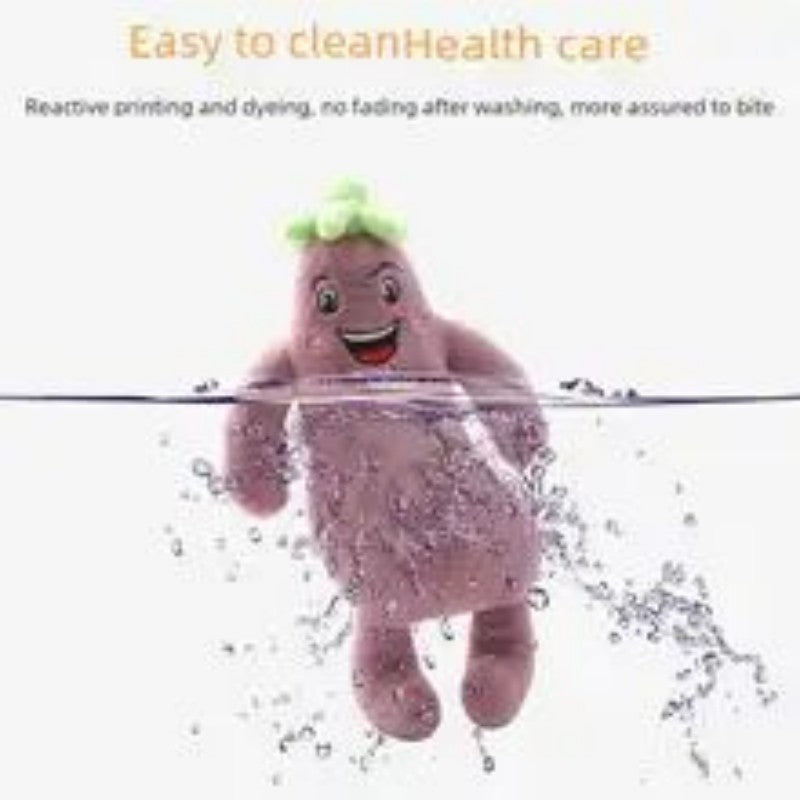 Plush Soft Dog Toy Vegetable Squeaky Chew Medium Large Pet
