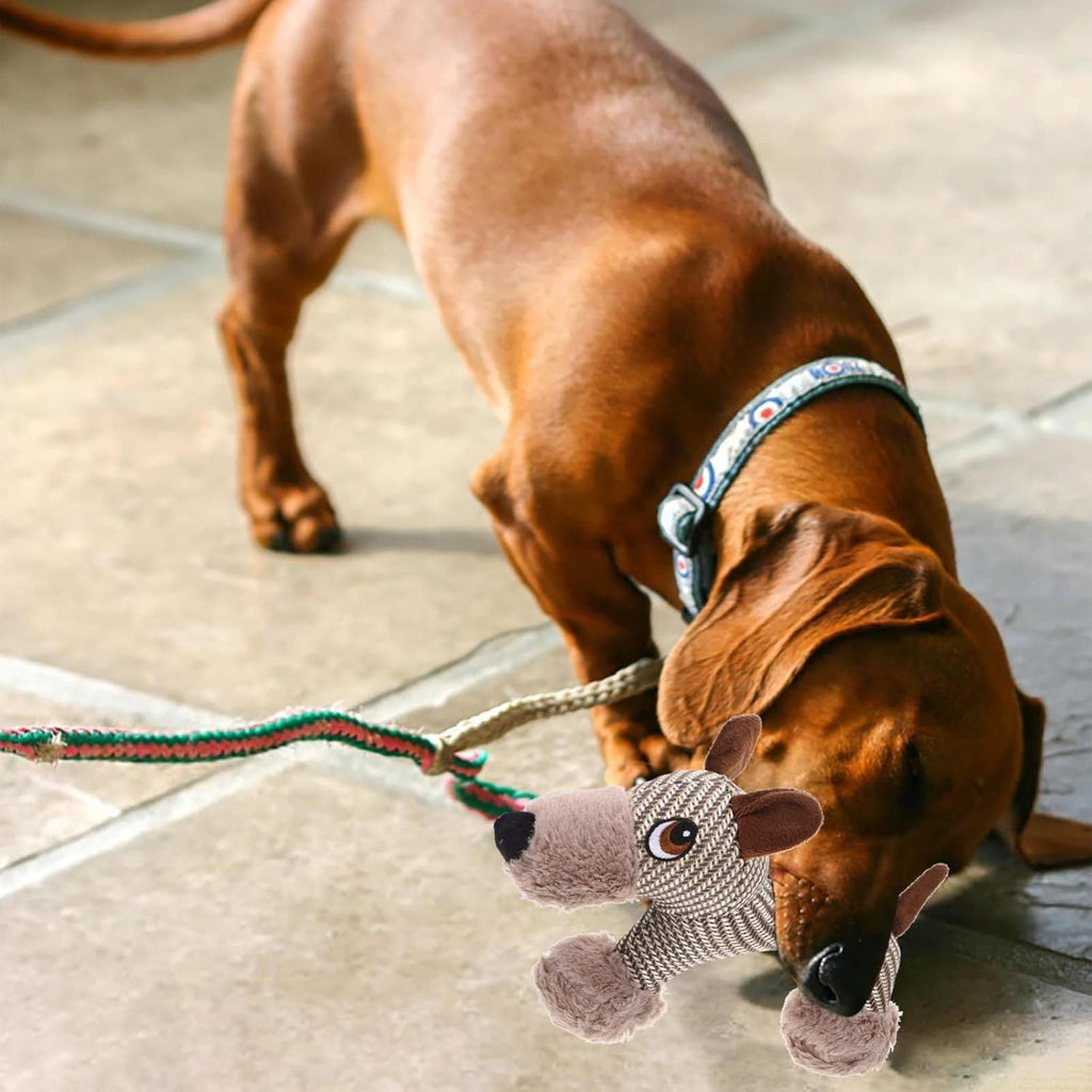 Large Dog Squeaky Plush Toy Interactive Chew Stuffed Animal Toy